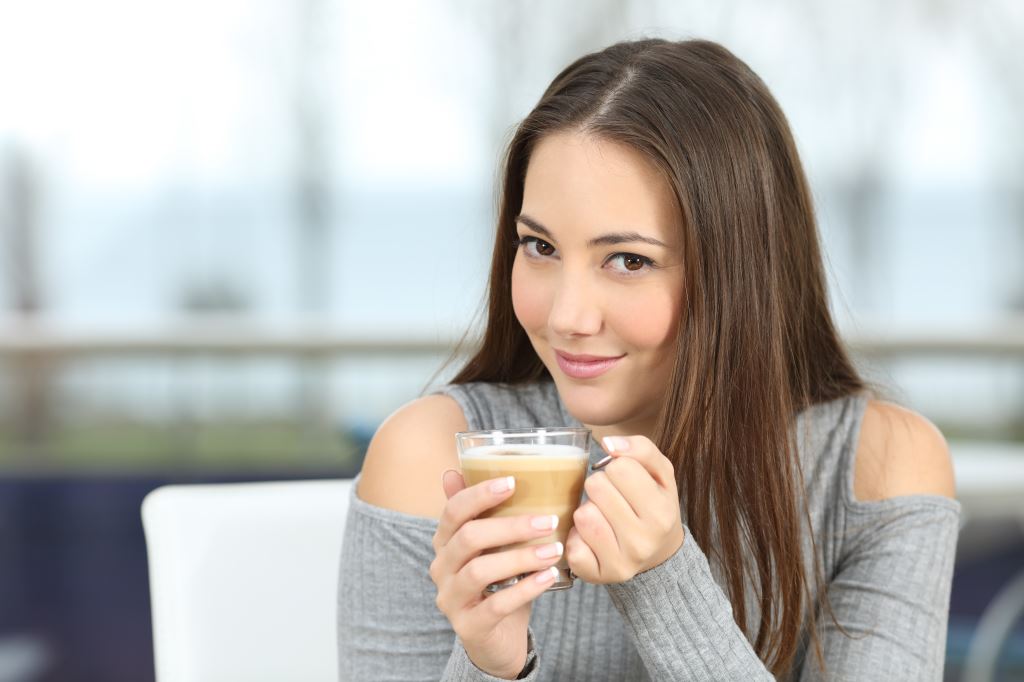 Woman Drinking Coffee