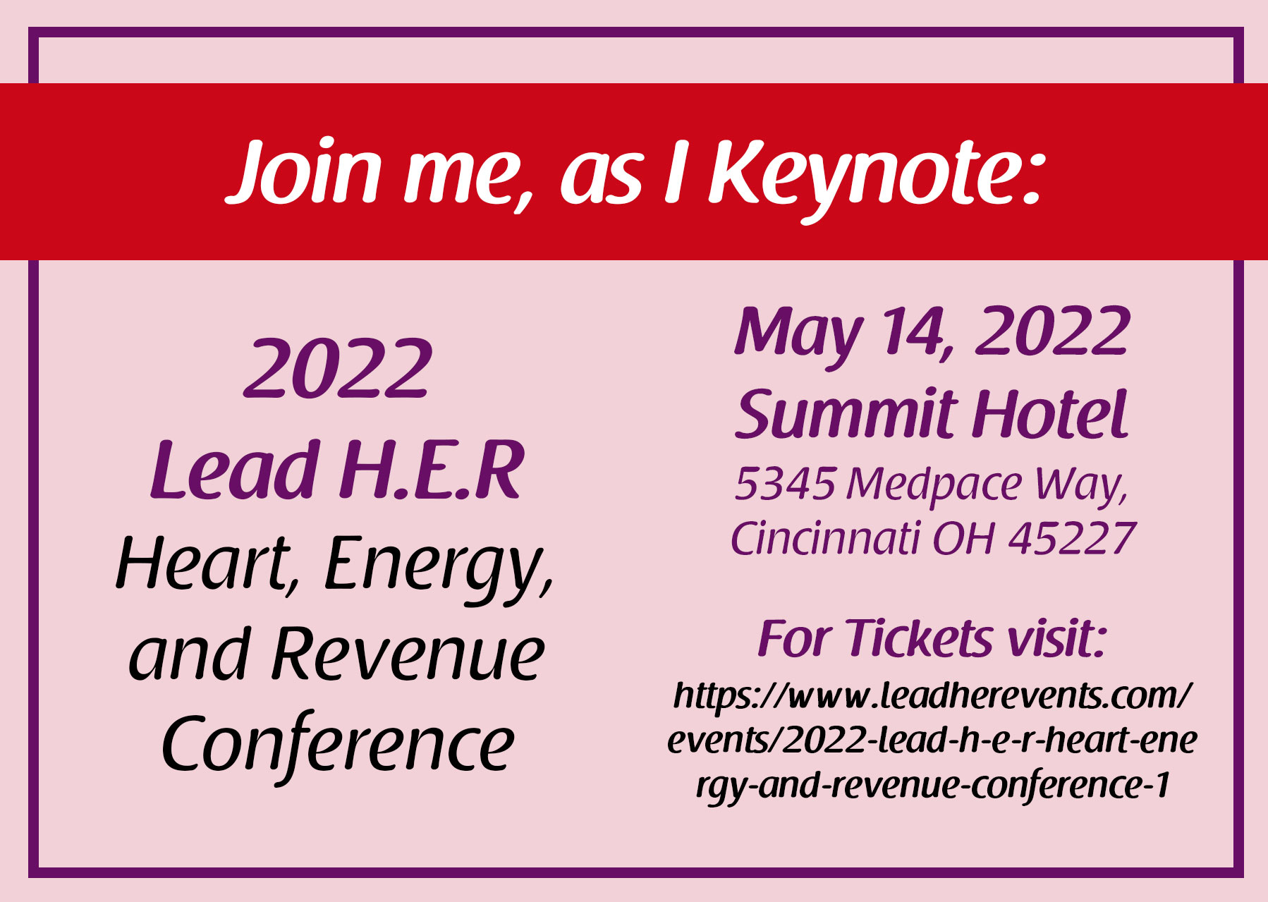 Heart, Energy and Revenue Conference